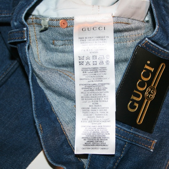 Gucci x Disney Men's Mickey Mouse Patch Embroidered Jeans - Picture 6 of 6